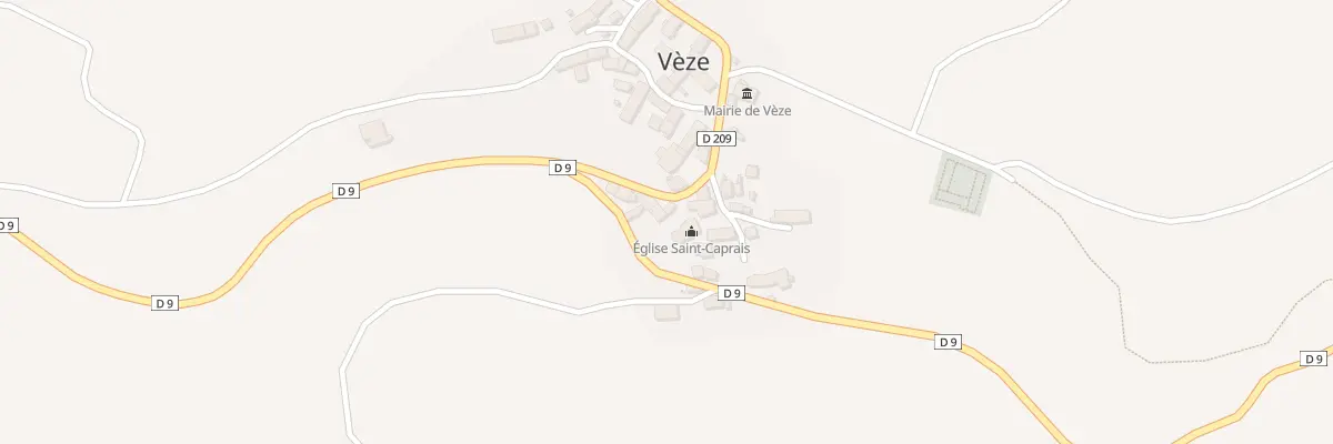 Plan du 5034 Le Bourg à Vèze