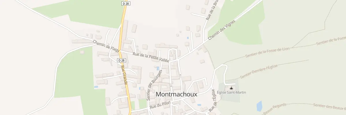 Plan du 5002 Rue de la Petite Vallée à Montmachoux