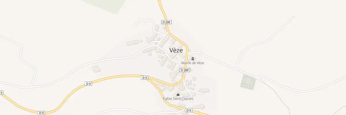 Plan du 5019 Le Bourg à Vèze