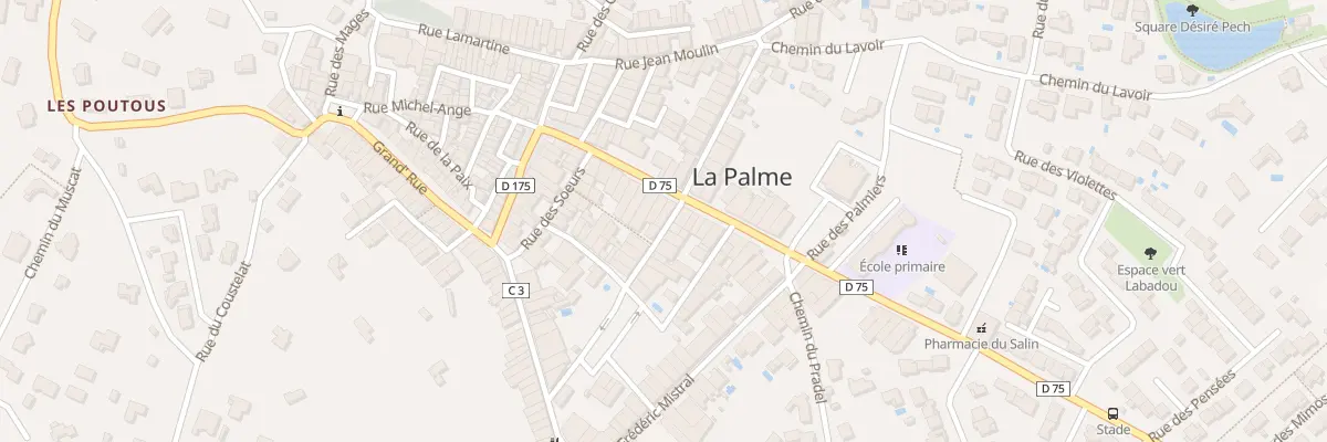 Plan du 4 Rue Hector Berlioz à La Palme