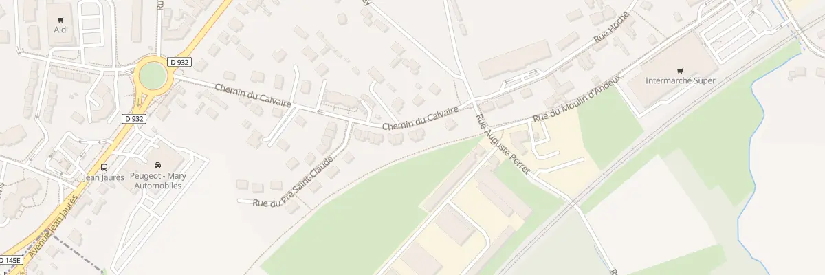 Plan du 71 Che du Calvaire à Noyon