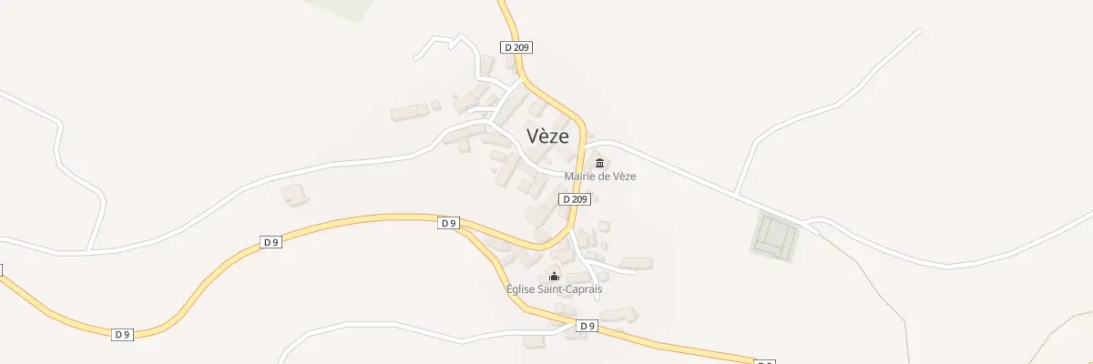 Plan du 5025 Le Bourg à Vèze