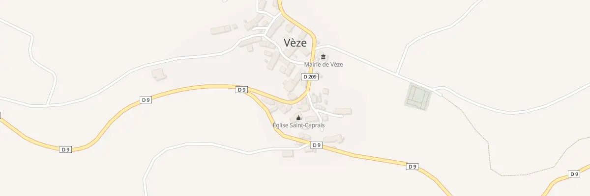 Plan du 6006 Le Bourg à Vèze
