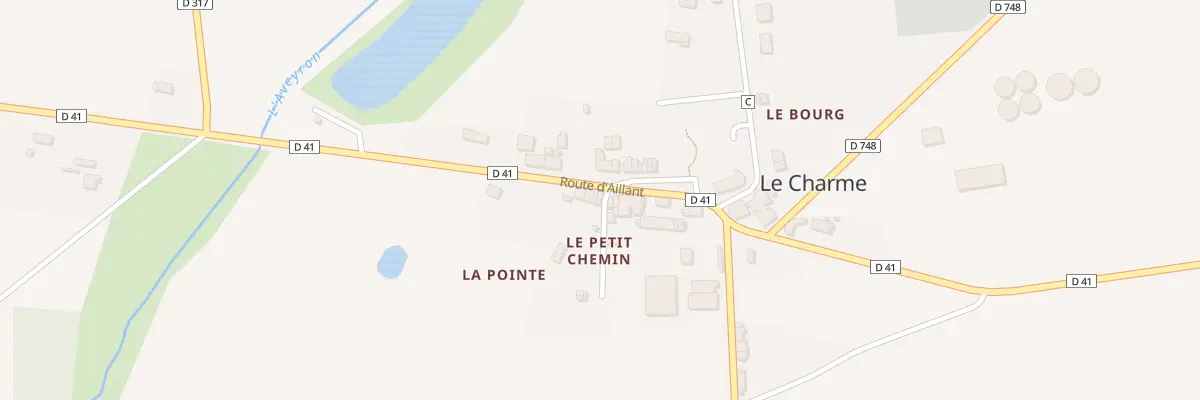 Plan du 13 Rte d’Aillant au Charme