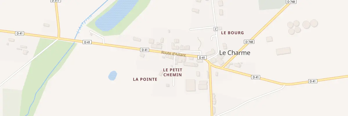 Plan du 15 Rte d’Aillant au Charme