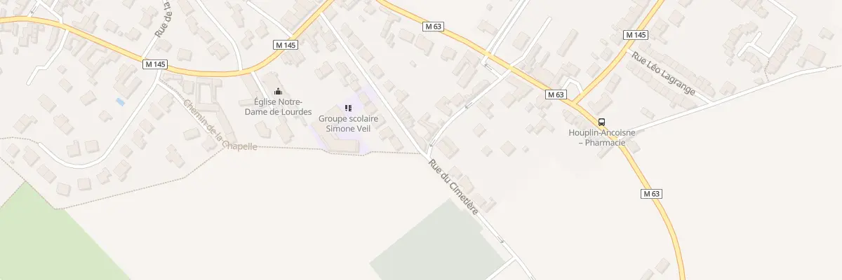 Plan du 12 Rue Jean Moulin à Houplin-Ancoisne