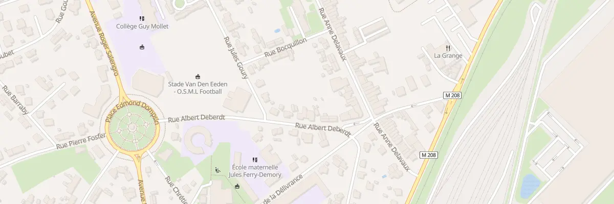 Plan du 10 Rue Albert Deberdt à Lille