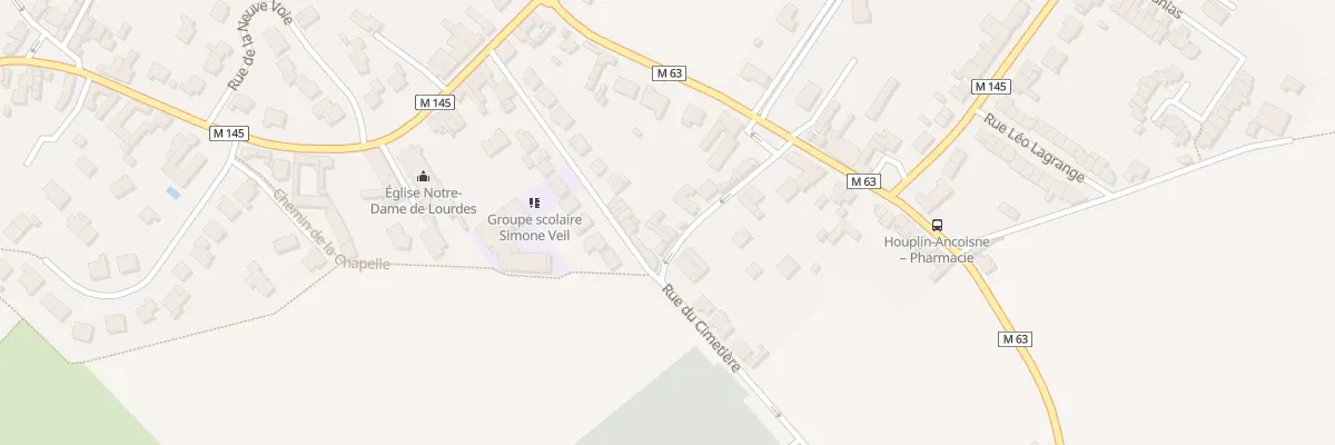 Plan du 6 Rue Jean Moulin à Houplin-Ancoisne