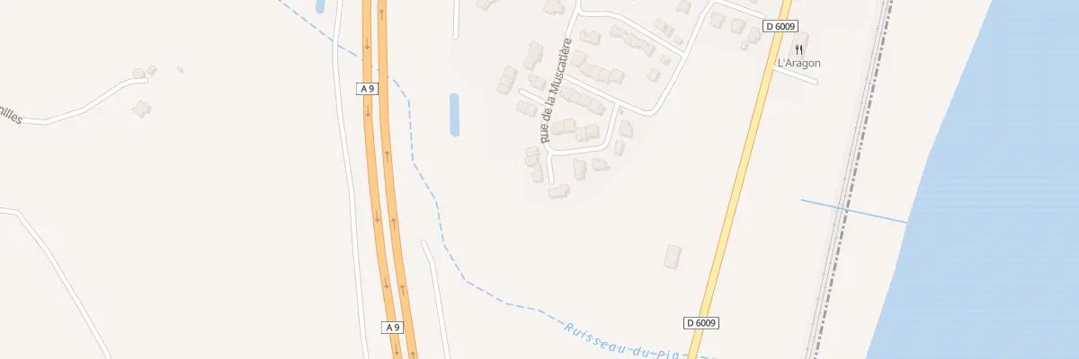 Plan du 23 Rue de la Muscatière à Fitou