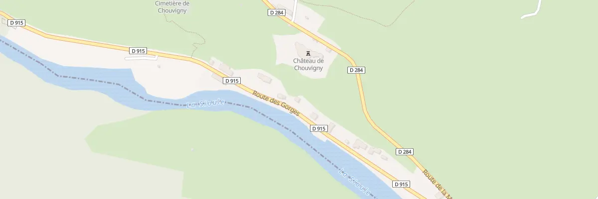 Plan du 7 Rte des Gorges à Chouvigny