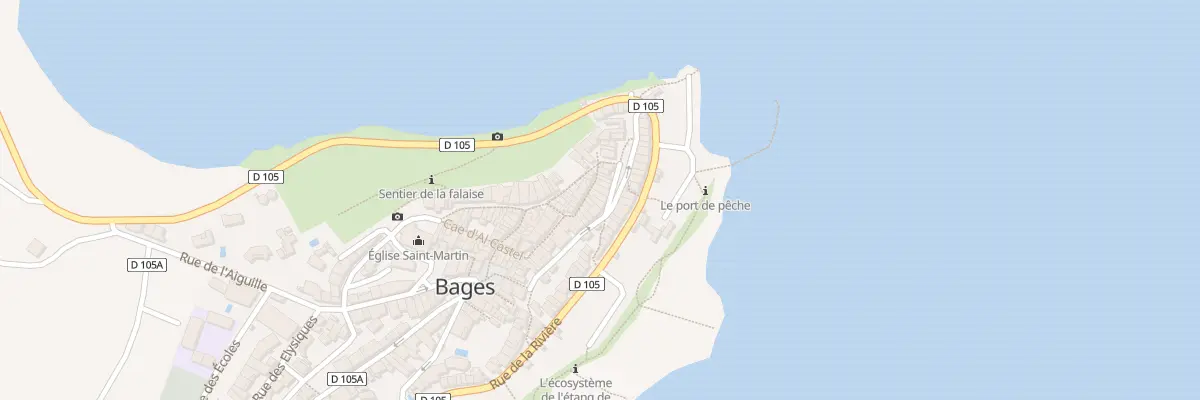 Plan du 14 Rue des Pêcheurs à Bages