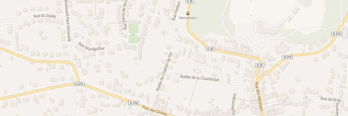 Plan du 97 Rle du Chemin de Fer à Faremoutiers