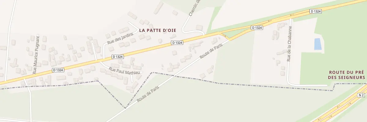Plan du 4 Rte de Paris à Vaumoise