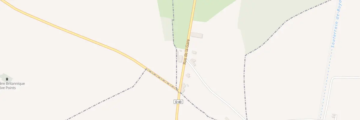 Plan du 2 Rue de la Gare à Ytres