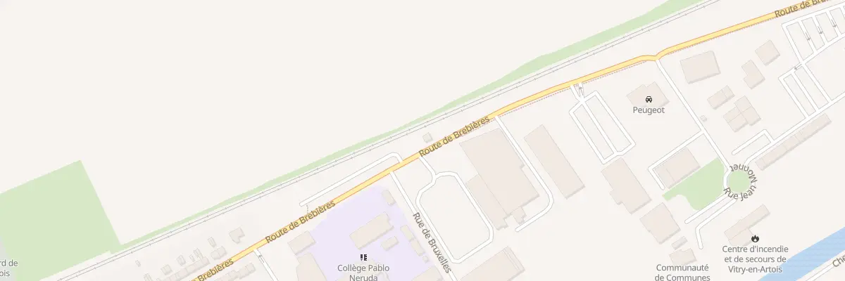 Plan du 33 Rue de Brebières à Vitry-en-Artois