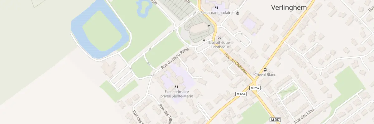 Plan du 1 Rue du Beau Rang à Verlinghem