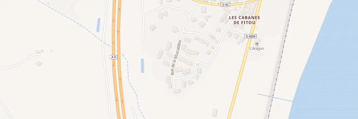 Plan du 16 Rue de la Muscatière à Fitou