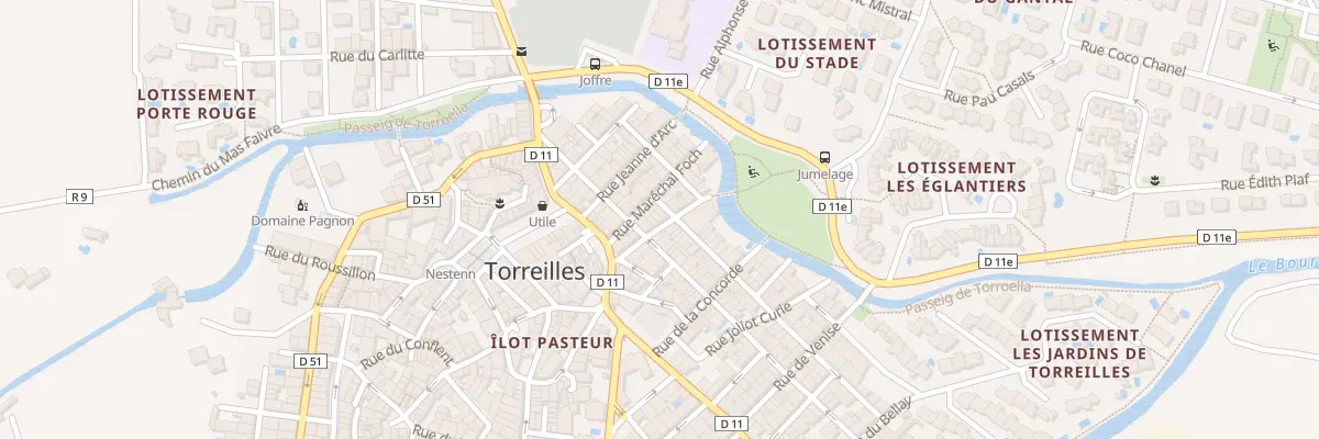 Plan du 5 Rue Marechal Leclerc à Torreilles