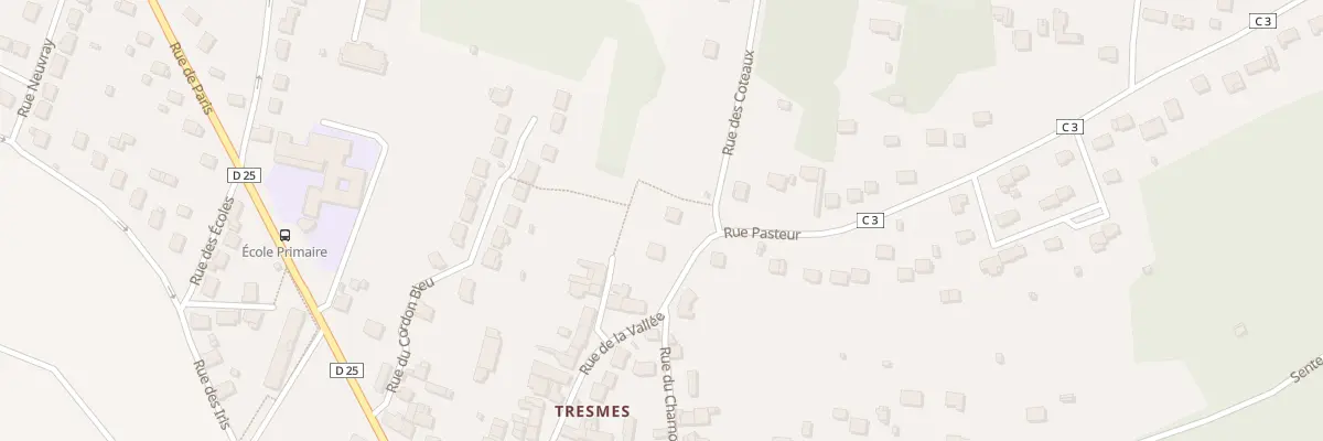 Plan du 2 Rue de la Vallée à Pommeuse