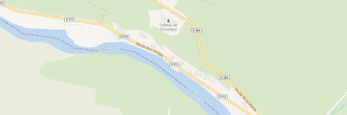 Plan du 9 Rte des Gorges à Chouvigny