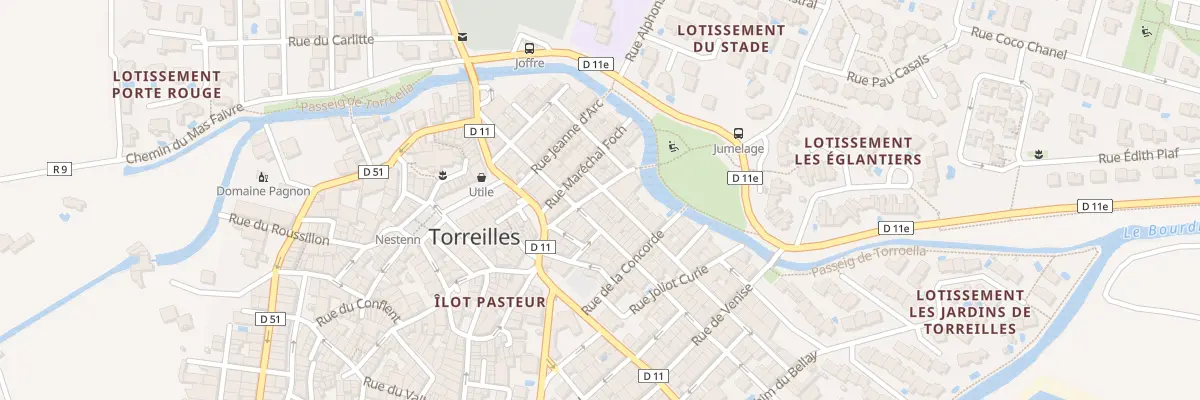 Plan du 4 Rue du Docteur Ferroul à Torreilles