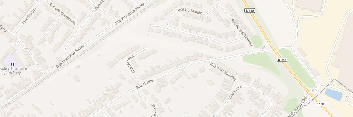Plan du 91 Rue Hoche à Dourges