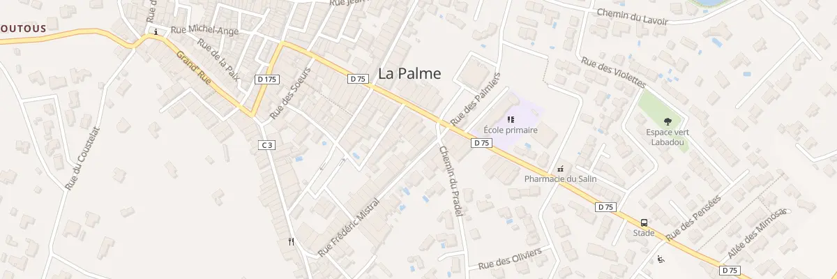 Plan du 40 Av de la Mer à La Palme