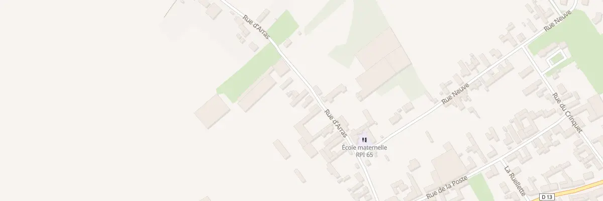 Plan du 24 Rue d’Arras à Cagnicourt
