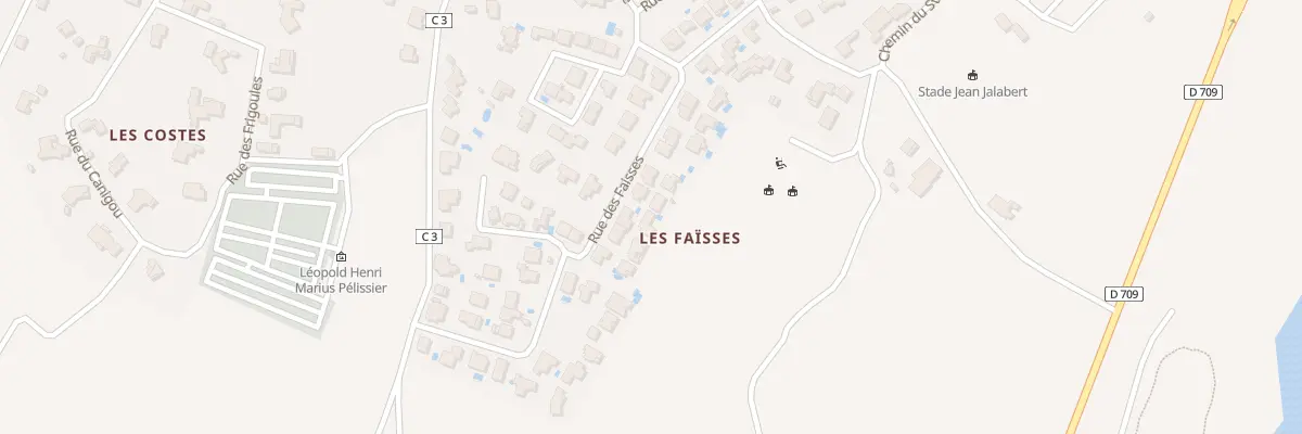 Plan du 183 Rue des Faïsses à La Palme