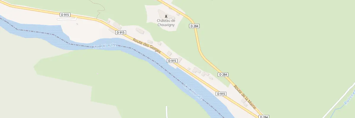 Plan du 11 Rte des Gorges à Chouvigny