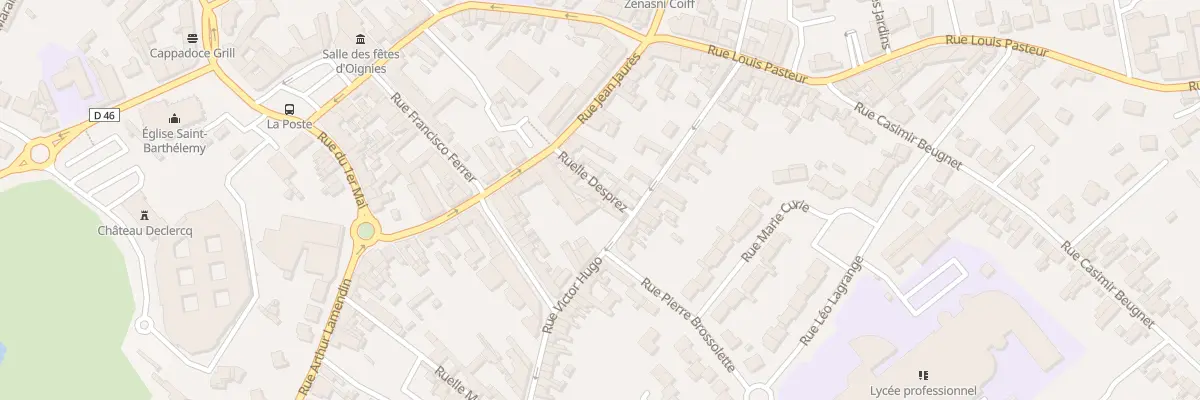 Plan du 6 Rue Victor Hugo à Oignies