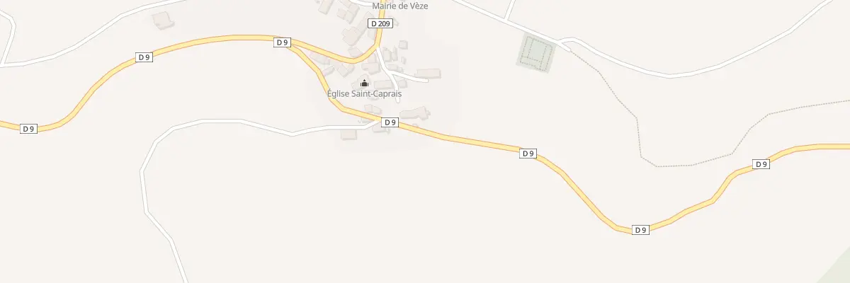 Plan du 5051 Le Bourg à Vèze