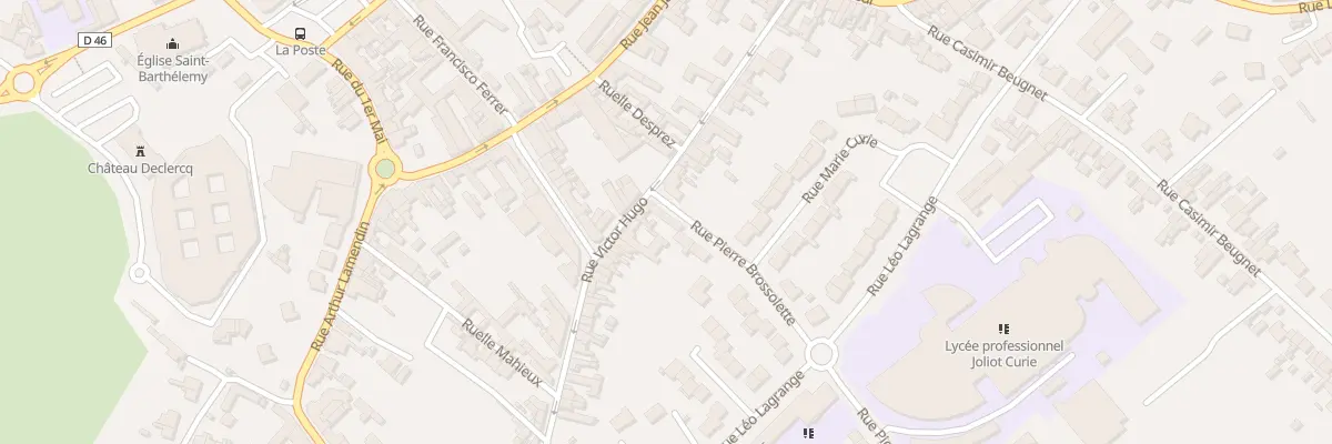 Plan du 27 Rue Victor Hugo à Oignies