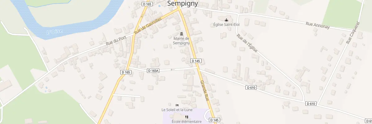 Plan du 34 Grande Rue à Sempigny