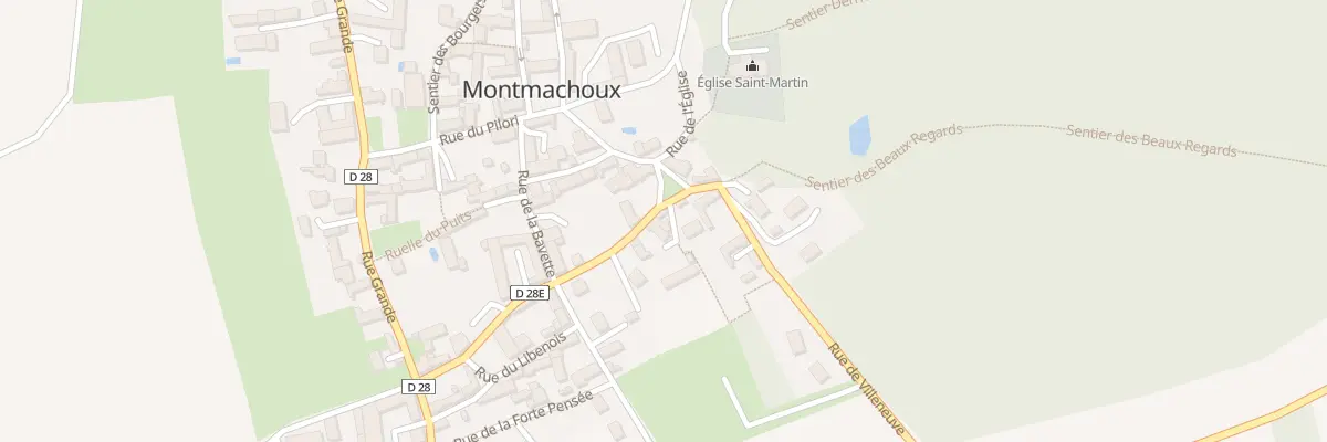 Plan du 8 Rue de Villeneuve à Montmachoux