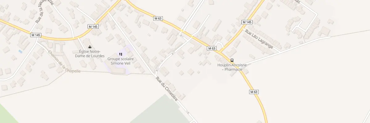 Plan du 3 Rue Jean Moulin à Houplin-Ancoisne