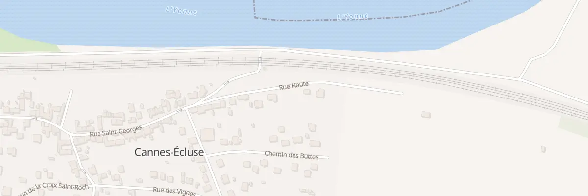 Plan du 16 Rue Haute à Cannes-Écluse