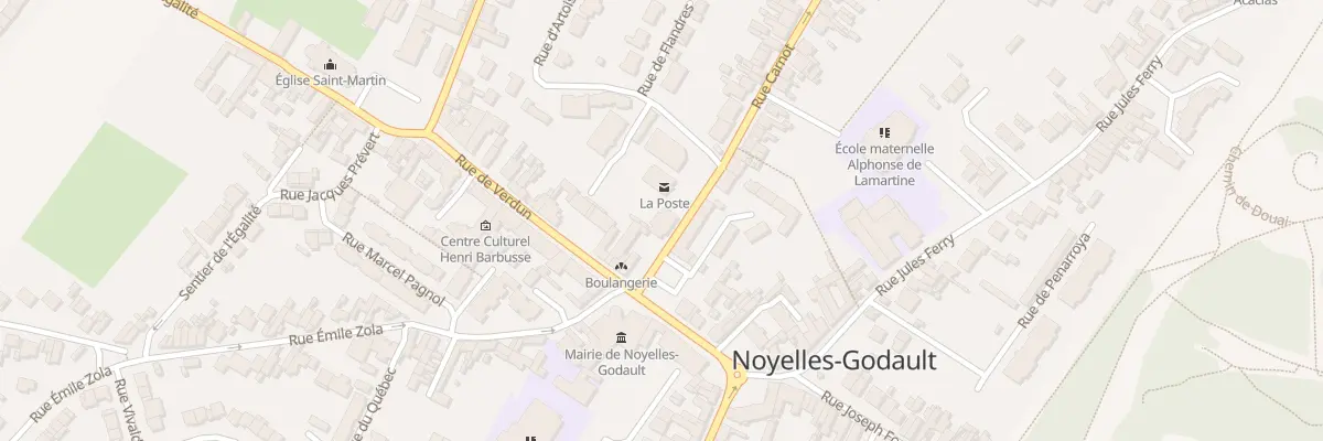 Plan du 3 Rue Carnot à Noyelles-Godault