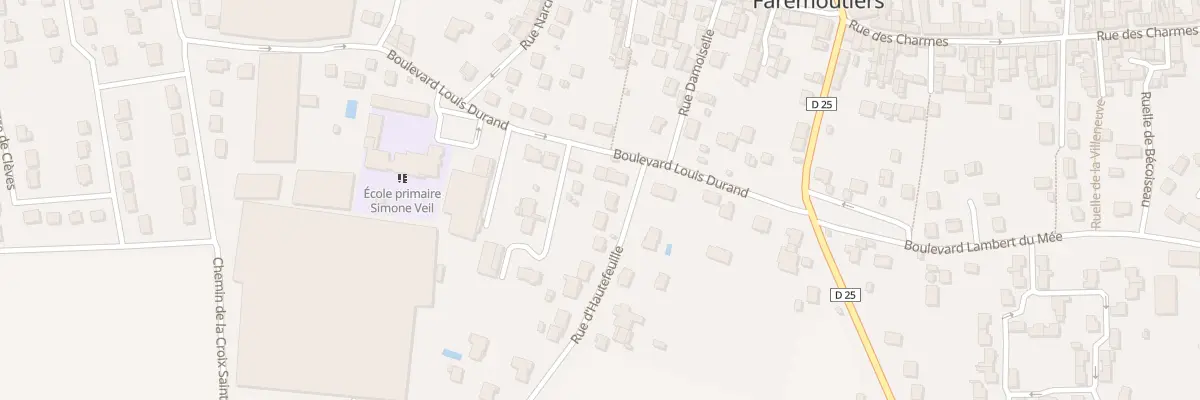 Plan du 3 Rue d’Hautefeuille à Faremoutiers
