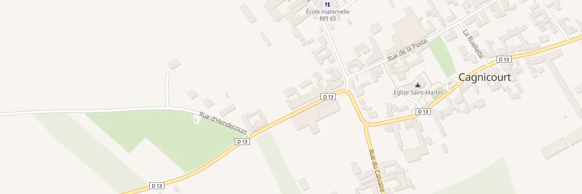 Plan du 9 Rue de Riencourt à Cagnicourt