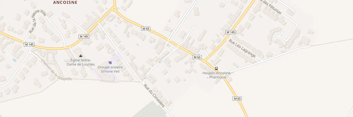 Plan du 1 Rue Jean Moulin à Houplin-Ancoisne