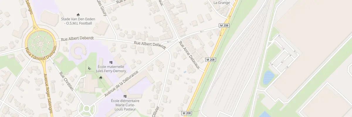 Plan du 30 Rue Ollivier à Lille
