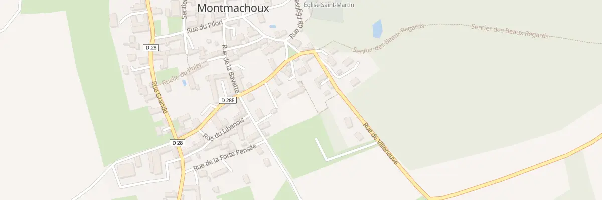 Plan du 10 Rue de Villeneuve à Montmachoux