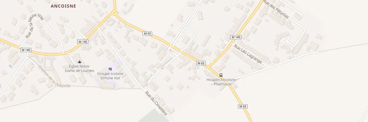 Plan du 25 Rue Jean Jaurès à Houplin-Ancoisne