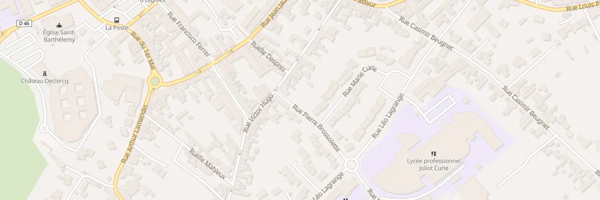 Plan du 25 Rue Victor Hugo à Oignies