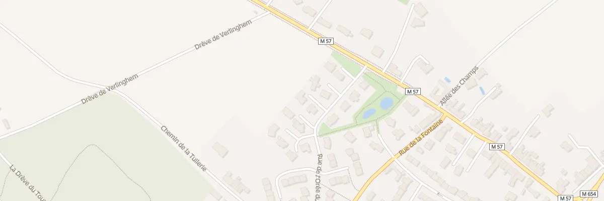 Plan du 25 Rue de l’Orée du Bois à Verlinghem