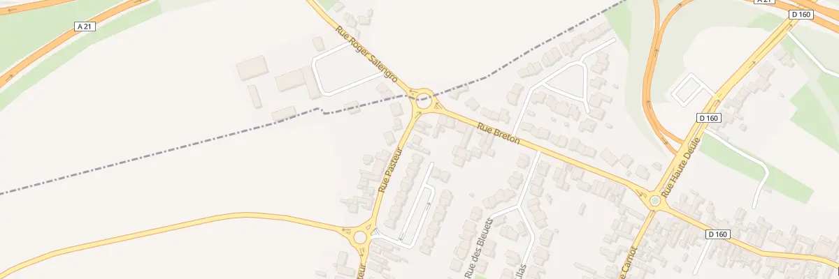 Plan du 110 Rue Pasteur à Noyelles-Godault