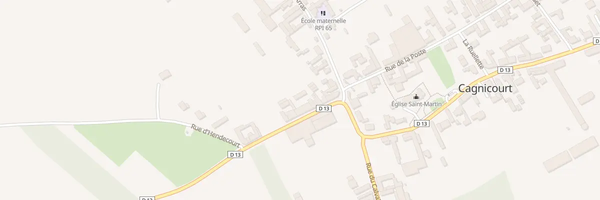 Plan du 7 Rue de Riencourt à Cagnicourt