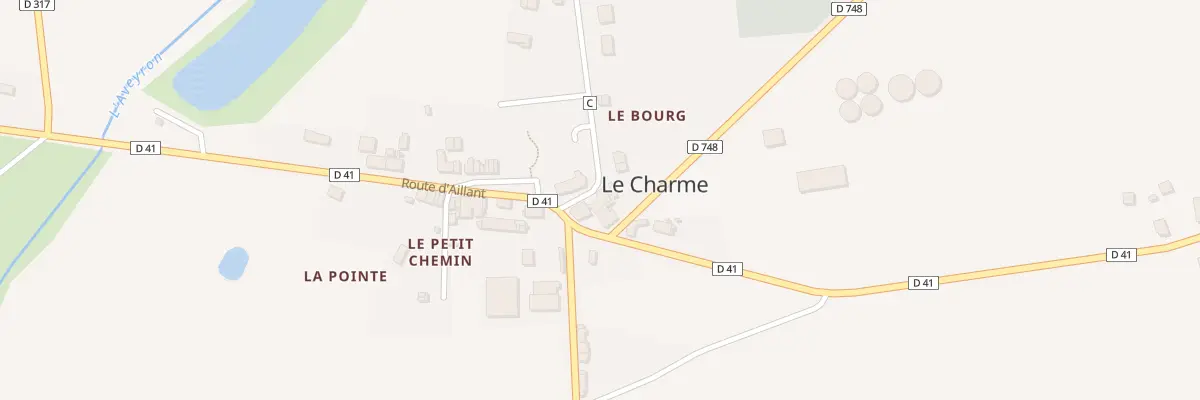 Plan du 2 Rte de Fontainejean au Charme