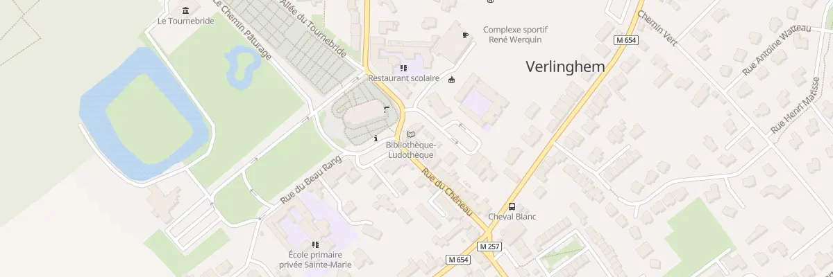 Plan du 1 Rue du Chéneau à Verlinghem